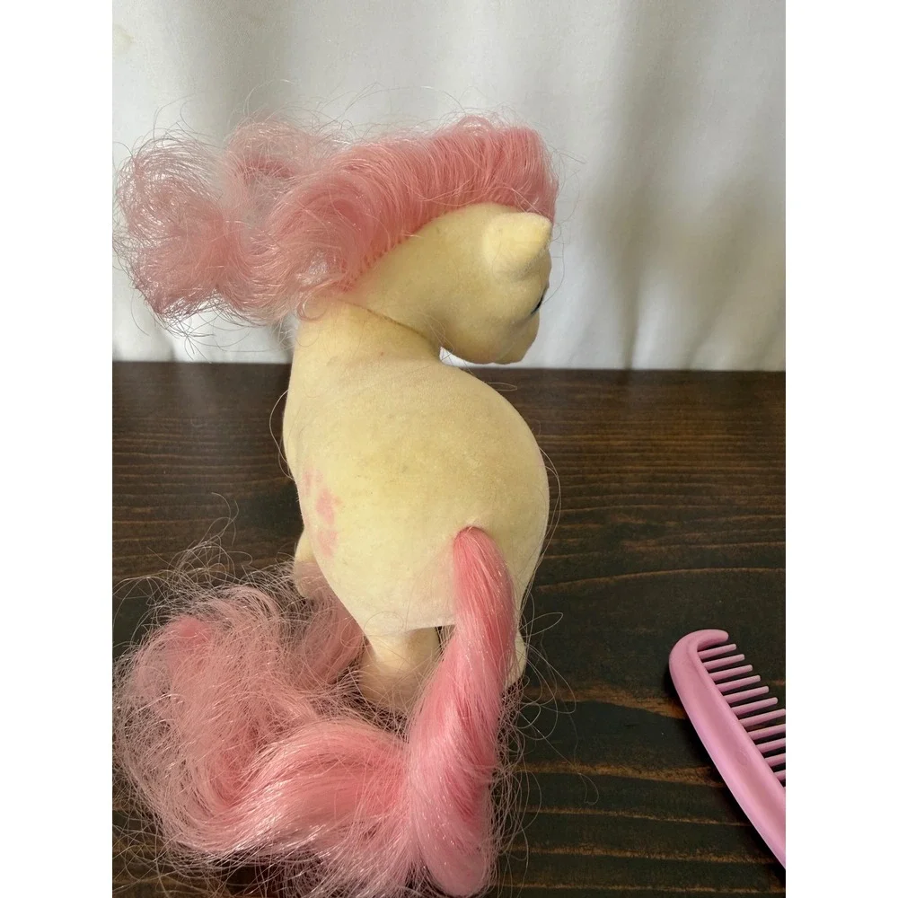 Vintage G1 My Little Pony So Soft Sundance Pink Flocked Hasbro 1980s Toy‎